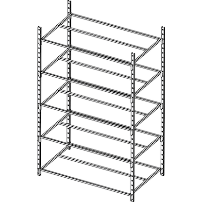 Artikelbild 6 für Manorga Weitspannregal AAZ2015605ND00014 lichtgrau, graphitgrau 150,0 x 60,0 x 200,0 cm, Artikelnummer 882763