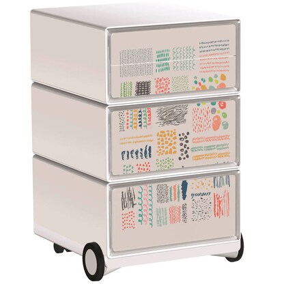 Artikelbild für PAPERFLOW easyBox Colour Rollcontainer weiß, bunt 4 Auszüge 39,0 x 43,6 x 64,2 cm, Artikelnummer 215127