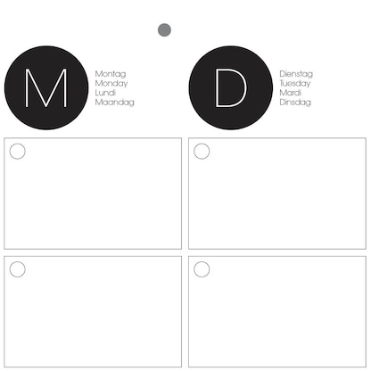 Artikelbild 2 für SIGEL Schreibtischunterlage MONATSPLANER 2020/2021/2022 schwarz/weiß Papier 59,5 x 41,0 cm, 12 Blatt, Artikelnummer 481119