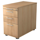 Artikelbild 1 für HAMMERBACHER Orbis Standcontainer eiche 4 Auszüge 42,8 x 80,0 x 72,0 - 76,0 cm, Artikelnummer 638268