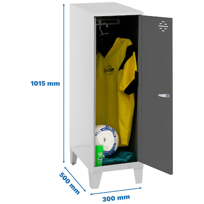 Artikelbild 2 für Simonrack Spind SIMONLOCKER DISM weiß, anthrazit 8425437120398, 1 Schließfach 30,0 x 50,0 x 101,5 cm, Artikelnummer 356289