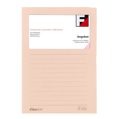 Artikelbild 6 für 10 ÖKI Sichthüllen Ordo pastell DIN A4 farbsortiert glatt 120 g/qm, Artikelnummer 530448