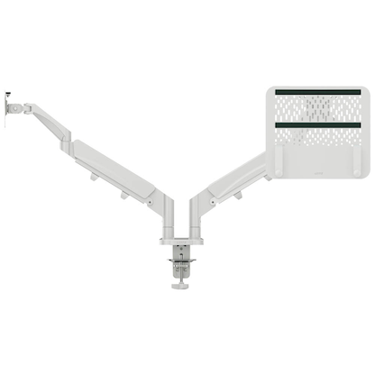Artikelbild 9 für LEITZ Laptop-Monitor-Halterung Ergo 65380085 lichtgrau für 1 Monitor und 1 Laptop, Tischklemme, Artikelnummer 103737