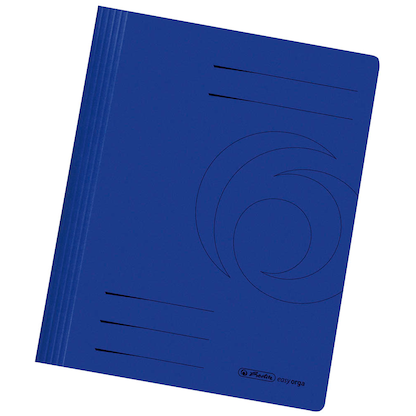 Artikelbild für 10 herlitz Schnellhefter easy orga Karton dunkelblau DIN A4, Artikelnummer 369126