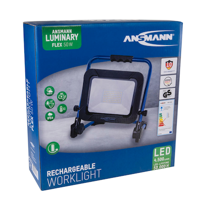 Artikelbild 10 für ANSMANN FL4500R Akku-LED-Baustrahler blau/schwarz 50 W, Artikelnummer 533022