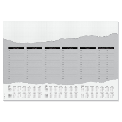 Artikelbild 6 für SIGEL Schreibtischunterlage Weekly Planner weiß/grau Papier 59,5 x 41,0 cm, 52 Blatt, Artikelnummer 174746