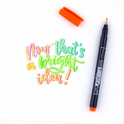 Artikelbild 8 für Tombow Fudenosuke Neon Brush-Pens farbsortiert, 1 Set, Artikelnummer 301172