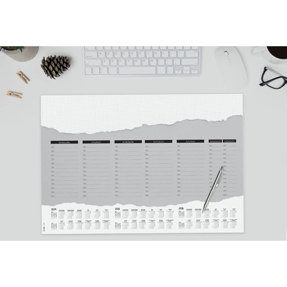 Artikelbild 2 für SIGEL Schreibtischunterlage Weekly Planner weiß/grau Papier 59,5 x 41,0 cm, 52 Blatt, Artikelnummer 174746