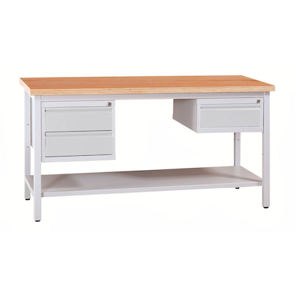 Artikelbild für Gürkan Werkbank lichtgrau 3 Schubladen 120,0 x 60,0 x 84,0 cm, Artikelnummer 561314