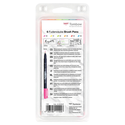Artikelbild 9 für Tombow Fudenosuke Neon Brush-Pens farbsortiert, 1 Set, Artikelnummer 301172