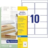 Artikelbild 1 für 250 AVERY Zweckform Folien-Versandetiketten J4722-25 transparent 96,0 x 50,8 mm, Artikelnummer 345322