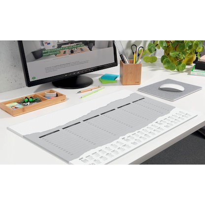 Artikelbild 4 für SIGEL Schreibtischunterlage Weekly Planner weiß/grau Papier 59,5 x 41,0 cm, 52 Blatt, Artikelnummer 174746