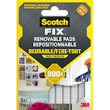 Artikelbild 1 für Scotch FIX™ REMOVABLE PADS doppelseitige Klebepads für max. 300,0 g 11,0 x 15,0 mm, 36 St., Artikelnummer 571139