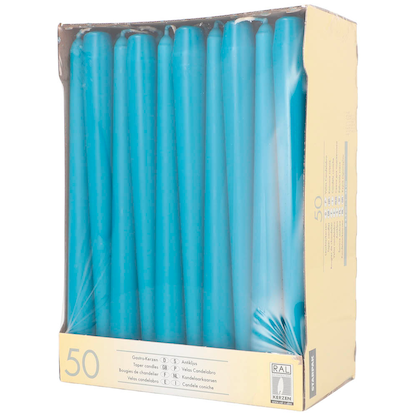 Artikelbild 3 für 50 STARPAK Kerzen türkis, Artikelnummer 683393