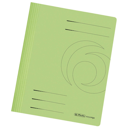 Artikelbild für 10 herlitz Schnellhefter easy orga Karton hellgrün DIN A4, Artikelnummer 369145