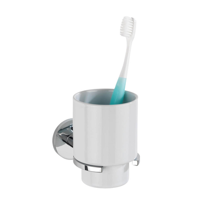Artikelbild 2 für WENKO Zahnputzbecher Isera silber/weiß, Artikelnummer 807604