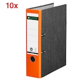 Artikelbild 1 für AKTION: 10 LEITZ 1080 Ordner orange marmoriert Karton 8,0 cm DIN A4, Artikelnummer 653786