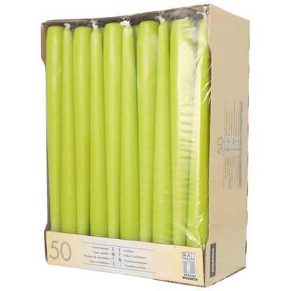 Artikelbild 3 für 50 STARPAK Kerzen limonengrün, Artikelnummer 683403