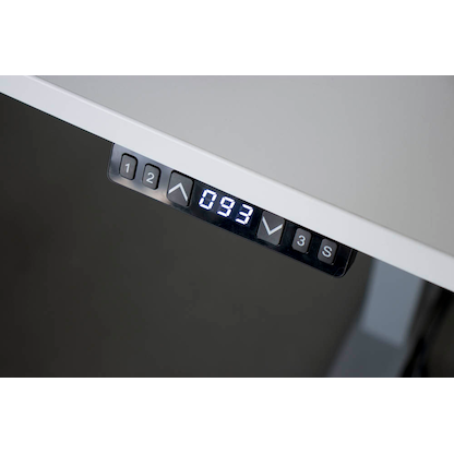 Artikelbild 7 für HAMMERBACHER XMKA19 elektrisch höhenverstellbarer Schreibtisch lichtgrau rechteckig, C-Fuß-Gestell silber 180,0 x 80,0 cm, Artikelnummer 837950