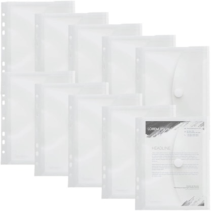 Artikelbild 6 für 10 FolderSys Dokumententaschen DIN A5 transparent genarbt 0,20 mm, Artikelnummer 101921