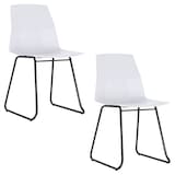 Artikelbild 1 für 2 meet powered by PAPERFLOW Schalenstühle CUBE CHCUBTX2.01.13 weiß Kunststoff, Artikelnummer 403002