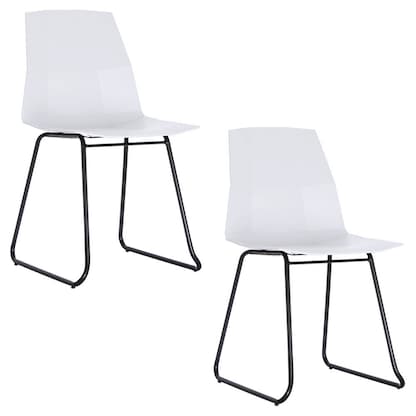 Artikelbild 2 für 2 meet powered by PAPERFLOW Schalenstühle CUBE CHCUBTX2.01.13 weiß Kunststoff, Artikelnummer 403002