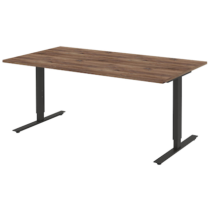 Artikelbild für röhr quantum Schreibtisch eiche rechteckig, T-Fuß-Gestell grau 180,0 x 80,0 cm, Artikelnummer 721917