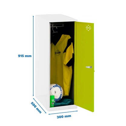 Artikelbild 2 für Simonrack Spind SIMONLOCKER DISM SINGLE weiß, grün 8425437116643, 1 Schließfach 30,0 x 50,0 x 91,5 cm, Artikelnummer 354559