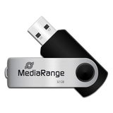 Artikelbild 1 für MediaRange USB-Stick schwarz, silber 32 GB, Artikelnummer 435646