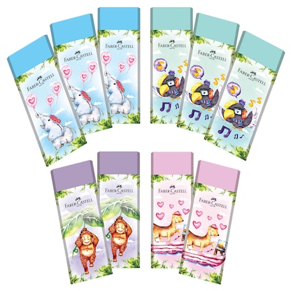 Artikelbild 5 für FABER-CASTELL Radiergummis Happy Jungle farbsortiert, 2 St., Artikelnummer 157513