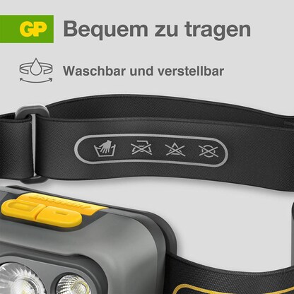 Artikelbild 15 für GP Discovery CHW54 LED Stirnlampe grau 6,6 cm, Artikelnummer 760104