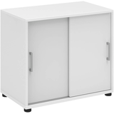 Artikelbild 1 für röhr Schiebetürenschrank direct.office, 859W231000 weiß 1 Fachboden 80,4 x 42,5 x 74,0 cm, Artikelnummer 460910
