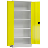 Artikelbild 1 für ClassiX Metallschrank X-530336 zinkgelb, lichtgrau 80,0 x 38,0 x 180,0 cm, aufgebaut, Artikelnummer 184428