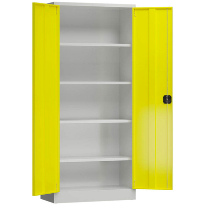 Artikelbild für ClassiX Metallschrank X-530336 zinkgelb, lichtgrau 80,0 x 38,0 x 180,0 cm, aufgebaut, Artikelnummer 184428