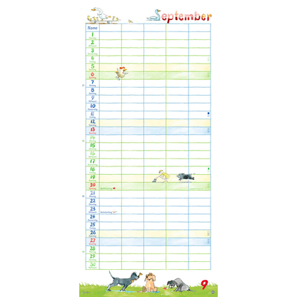 Artikelbild 10 für Heye Familienkalender Helme Heine 2026, Artikelnummer 551547