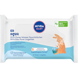 Artikelbild 1 für NIVEA BABY Feuchttücher AQUA weiß, 57 Tücher, Artikelnummer 578759