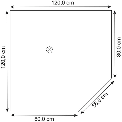 Artikelbild 2 für HAMMERBACHER Verbindungsplatte höhenverstellbar Orbis buche, Trapezform 120,0 x 80,0 x 68,5 - 81,0 cm, Artikelnummer 484998