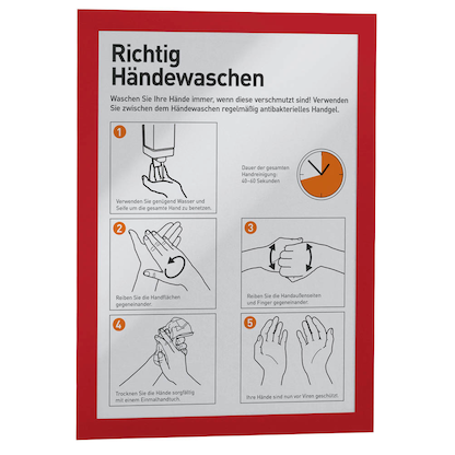 Artikelbild für DURABLE Magnetrahmen selbstklebend DURAFRAME® rot A4, 2 St., Artikelnummer 693556