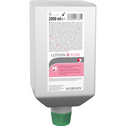 Artikelbild für GREVEN® LOTION D PURE Hautschutzcreme 2,0 l, Artikelnummer 411748