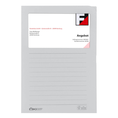 Artikelbild 8 für 10 ÖKI Sichthüllen Ordo pastell DIN A4 farbsortiert glatt 120 g/qm, Artikelnummer 530448