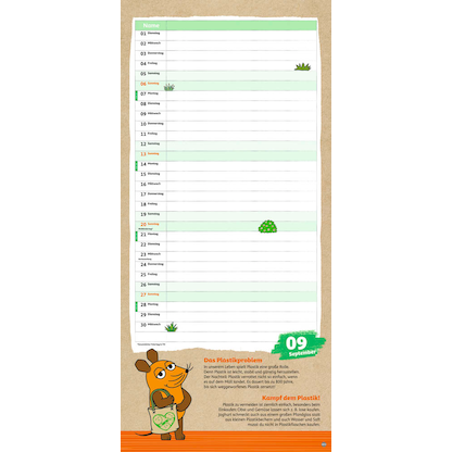 Artikelbild 10 für Heye Familienkalender Maus 2026, Artikelnummer 551568