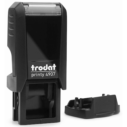 Artikelbild für trodat Textstempel, individualisierbar Printy 4907 selbstfärbend schwarz mit Logo, 1 St., Artikelnummer 415428