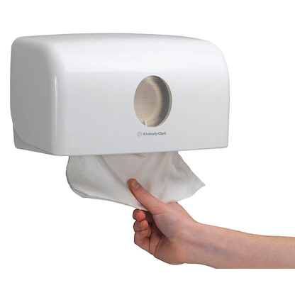 Artikelbild 3 für Aquarius® Papierhandtuchspender 6956 weiß Kunststoff, Artikelnummer 315960