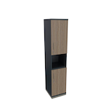 Artikelbild 1 für fm Regalschrank Sidney, 4260429769599 lavagrau, eiche natur 40,0 cm 44,2 cm, Artikelnummer 413821