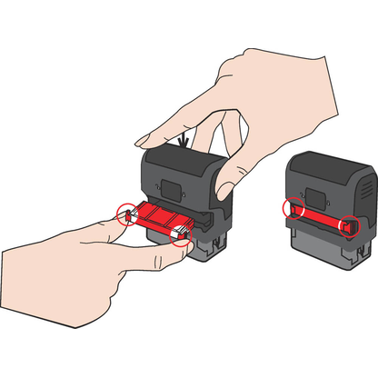 Artikelbild 2 für trodat Textstempel, individualisierbar printy 4913 selbstfärbend schwarz mit Logo, 1 St., Artikelnummer 566513
