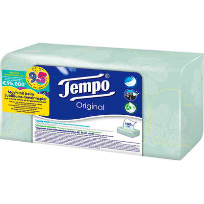 Artikelbild 7 für Tempo Taschentücherbox Original 4-lagig weiß, 100 Tücher, Artikelnummer 528747