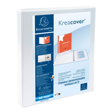 Artikelbild 1 für Exacompta Kreacover Ringbuch 2-Ringe weiß 3,8 cm DIN A4, 1 St., Artikelnummer 680817