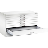 Artikelbild 1 für CP 7100 Planschrank verkehrsweiß 8 Schubladen 110,0 x 76,5 x 76,0 cm, Artikelnummer 683173
