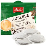 Artikelbild 1 für Melitta Café Auslese Kaffeepads, Arabica- und Robustabohnen kräftig, 16 Pads, Artikelnummer 523670