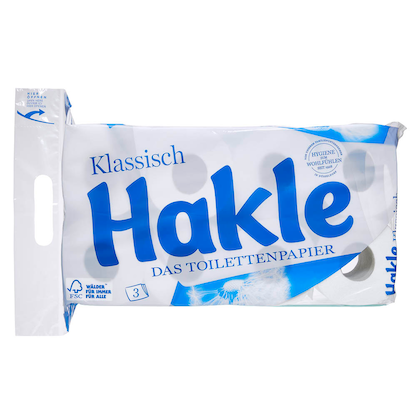 Artikelbild 3 für Hakle Toilettenpapier Klassisch 3-lagig, 8 Rollen, Artikelnummer 180844
